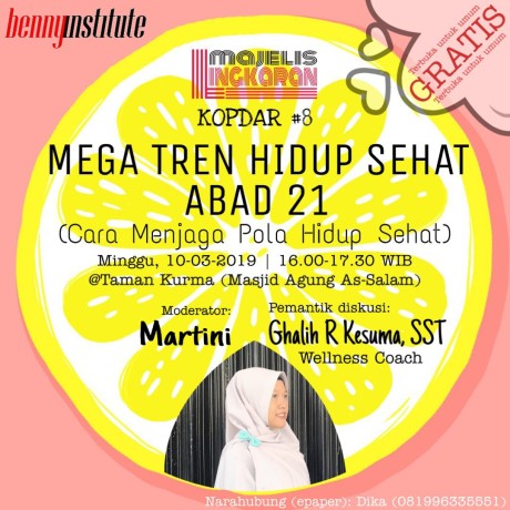 MEGATREN HIDUP SEHAT ABAD 21 (Esai Lingkaran Kopdar #8)